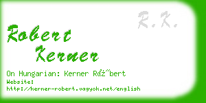 robert kerner business card